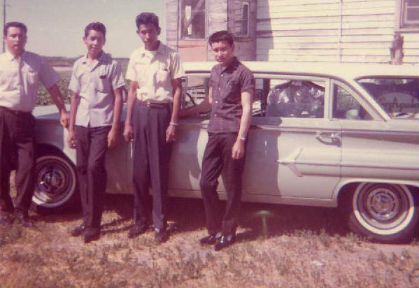 L to R: Mario, Joe, Ramiro, & Hector Escamilla – Minnesota, 1964