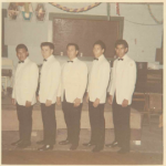 Vocalist Higinio Mata with Escamilla Brothers Performance at a Wedding - 1965